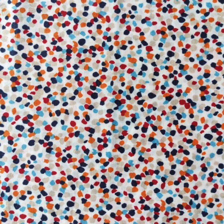 Tecido 100% algodão Multi Colour specks on white BC-92070-71b