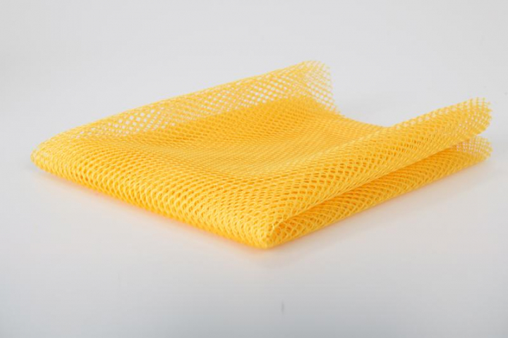 Tecido rede mesh amarelo