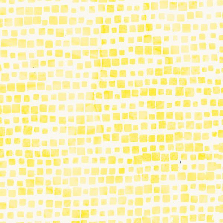 Tecido Bali Handpaints quadrados amarelos