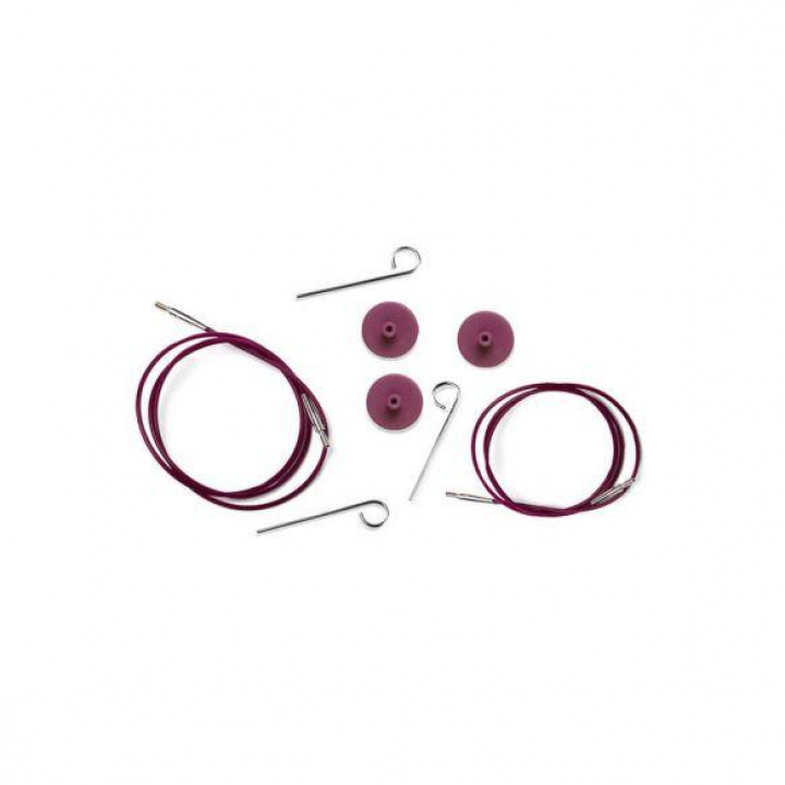 KnitPro Cabos para agulhas intercambiáveis roxo 40cm