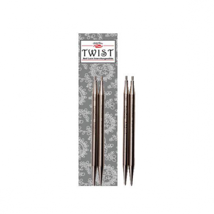 Pontas de agulhas de tricot intercambiáveis ChiaoGoo Twist Lace 13cm, 2.50mm