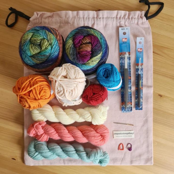 Workshop in a bag - iniciação ao crochet